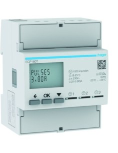 HAGER - ECP180T - Compteur monophasé direct 3x80A 4M S0