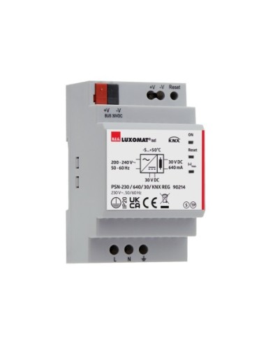 B.E.G. - 90214 - PSN-230 / 640 / 30 / KNX REG - module d’alimentation KNX PS montage sur rail DIN