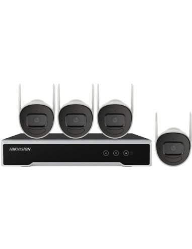 Hikvision - 301501418 - KIT WIFI, 4 bullets 2MP 1 NVR 4 voies DDR 1To