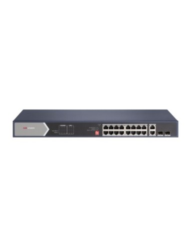 Hikvision - 301801516 - Switch POE non managed 16 ports Gigabit