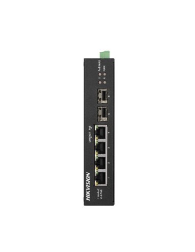 Hikvision - 301801602 - Switch Industriel 4 ports POE gigabite