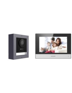 Hikvision - 305303906 - Kit interphonie IP, 2MP, platine de rue, switch POE, moniteur tactile wifi