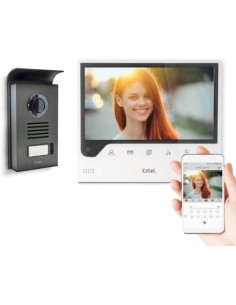 Extel – Visiophone Connect – avec Grand Écran (18cm) et Connecté à votre Smartphone Android ou Apple