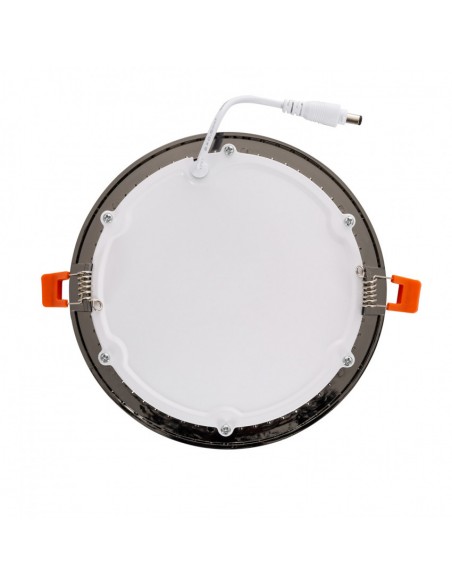 Dalle LED Ronde Extra-Plate 12W Black Coupe Ø 155 mm