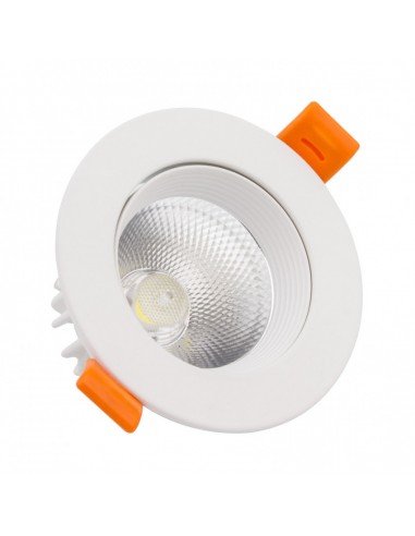 Spot Downlight LED Orientable COB Rond (UGR19) 15W blanc Coupe Ø90mm CRI92 Expert Color