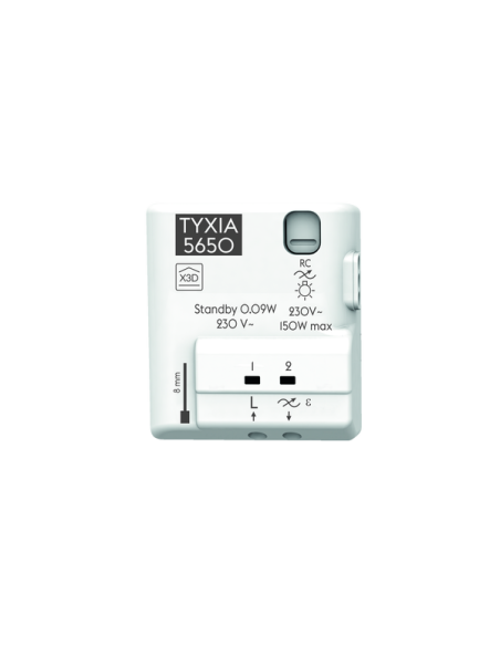 Delta dore - 6351414 - Tyxia 5650 Récepteur radio pour variation d'éclairage 1 voie sans neutre