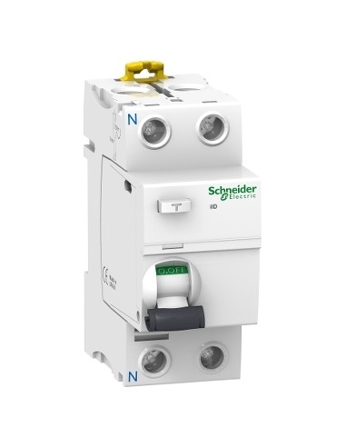 Schneider Electric - A9R41240 - Acti9 iID interrupteur différentiel 2P 40A 30mA type AC