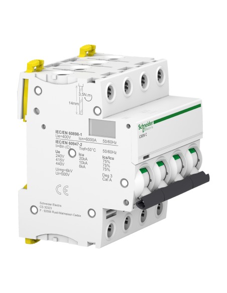 Schneider - A9F77432 - Acti9, iC60N disjoncteur 4P 32A courbe C