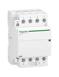 Schneider - A9C20844 - Acti9 iCT - Contacteur auxiliarisable - 4P - 40A - 4NO - 230/240Vca - 50Hz