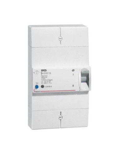 Legrand - 401013 - Disjoncteur de branchement Enedis tétrapolaire différentiel 500mA sélectif - 60A