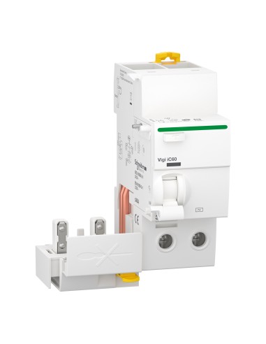 Schneider - A9Q11240 - Acti9 Vigi iC60 - Bloc diff 230Vca (Ph/N) - 2P - 40A - 30mA - Type AC