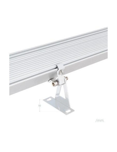 BRICOELECT -  BR65259 - Eclairage mural de façade de bâtiment Linéaire LED Wallwasher RGB 36W IP65 1000mm