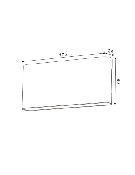 BRICOELECT - BRLM6150 - Applique Led Murale Fine 10W