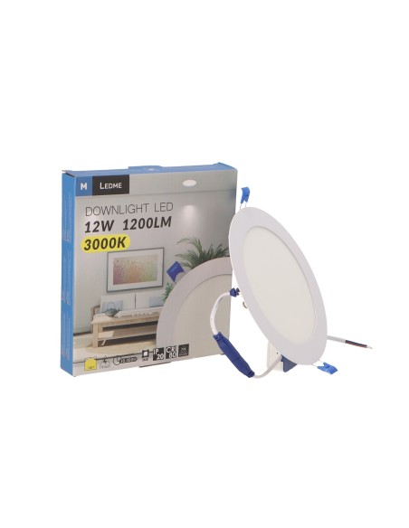 BRICOELECT - BRLM5208 - Dalle Led Circulaire Série Slim 12W