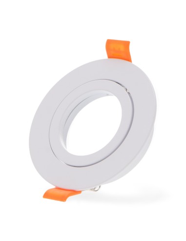 Collerette ronde orientable blanche Luxury GU10/MR16 - Ledme BRLM4322