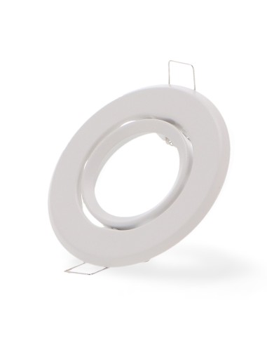 Collerette ronde orientable blanche Eco GU10/MR16 - Ledme BRLM4318