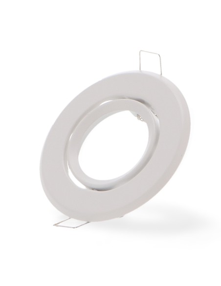 Collerette ronde orientable blanche Eco GU10/MR16 - Ledme BRLM4318
