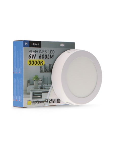 BRICOELECT - BRLM5290 - Plafonnier Led Circulaire Série Slim 6W