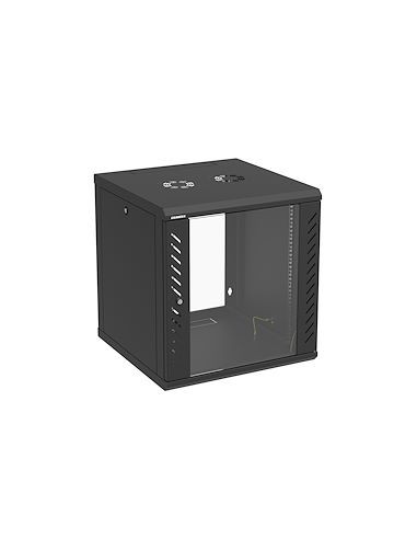 GIGAMEDIA - COF12U2P6MN - Baie informatique 600X600X600mm Coffret 19' MODULBOX 12U prof 600 mm - Noir