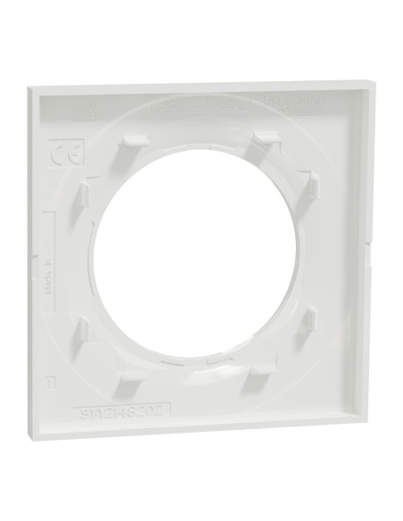S520702 Plaque Odace Styl blanche 1 poste Schneider