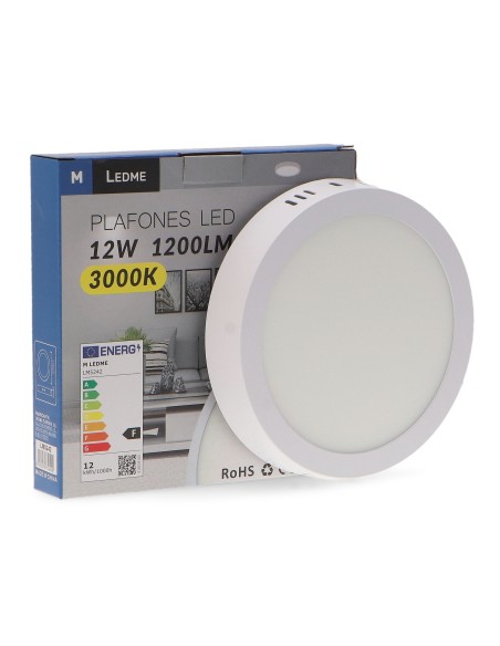 Plafonnier LED Circulaire Slim 12W 3000K - Ledme BRLM5242