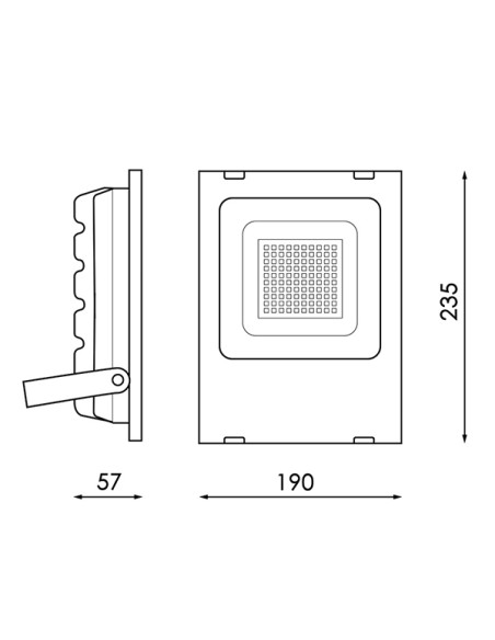 BRICOELECT - BRLM6658 - Projecteur Led Smd Pro 30W 110Lm / W - Dsc