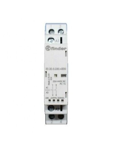 Finder 22.32 223202304320 - Contacteur modulaire 2NO 25A 230V