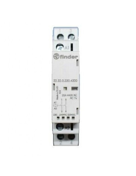 Finder 22.32 223202304320 - Contacteur modulaire 2NO 25A 230V