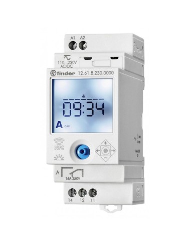 Finder 126182300000 - Horloge hebdomadaire digitale NFC