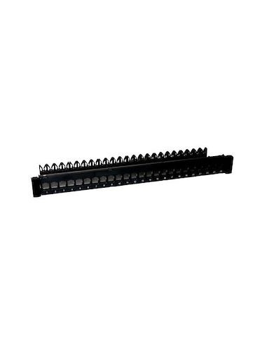 Bricoelect - 981400 - Panneau 19' 1U DATA 24 Ports RJ45 à équiper (ancienne réf VOLSPK24)