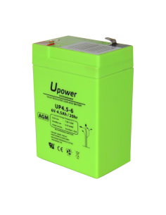 UPOWER - BATT-6045-U - Batterie rechargeable technologie plomb-acide AGM Voltage 6 V Capacité 4.5 Ah