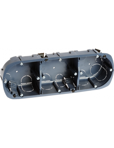 Eur'Ohm 52056 - Boîte encastrement 3 postes P40