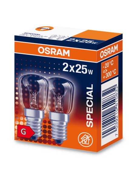 OSRAM - 7039210610832 - OSRAM Special four T 26/57 DEP 25W 230V E14 X2