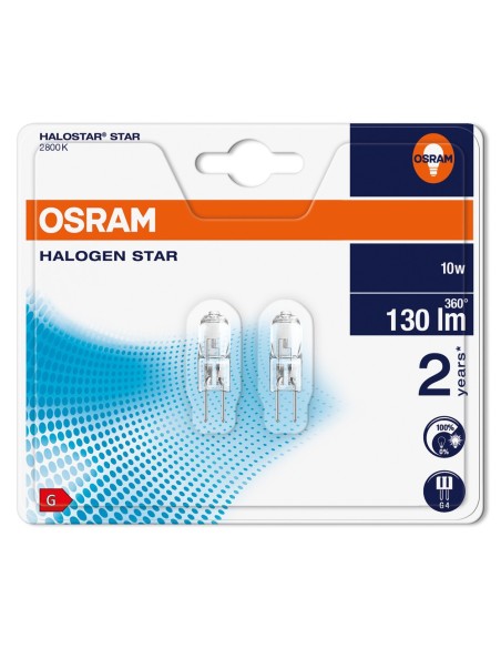 OSRAM - 4008321201812 - Blister HALOSTAR Capsule 10W 12V G4 Lot de 2