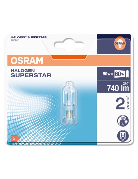 OSRAM - 4008321945198 - Blister HALO Superstar capsule 48W=60 G9