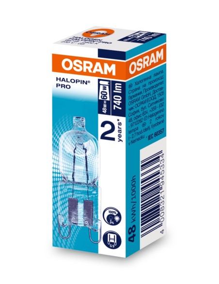 OSRAM - 4008321945334 - HALOPIN Pro lampe halo 66748 48W 230V G9 OSRAM