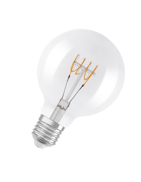 OSRAM - 4099854075681 - LED OSRAM 1906 DIM CLG40 D95 Verre clair Filament spiral E27 4,8W 2700K