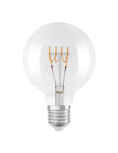 OSRAM - 4099854075681 - LED OSRAM 1906 DIM CLG40 D95 Verre clair Filament spiral E27 4,8W 2700K