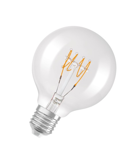 OSRAM - 4099854075704 - LED OSRAM 1906 DIM CLG40 D80 Verre clair Filament spiral E27 4,8W 2700K