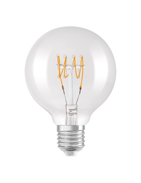 OSRAM - 4099854075704 - LED OSRAM 1906 DIM CLG40 D80 Verre clair Filament spiral E27 4,8W 2700K