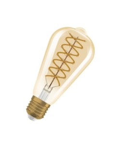 OSRAM - 4099854137846 - LED OSRAM 1906 DIM EDISON60 Verre doré - Filament spiral E27 8,8W 2400K