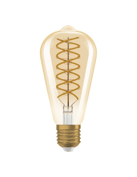 OSRAM - 4099854137846 - LED OSRAM 1906 DIM EDISON60 Verre doré - Filament spiral E27 8,8W 2400K