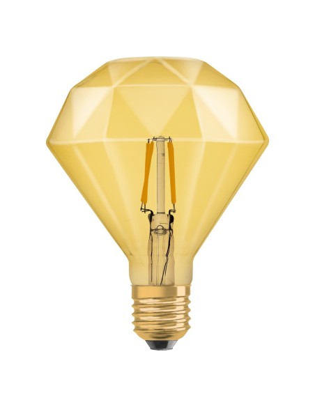 OSRAM - 4058075091955 - LED CLASSIC OSRAM 1906 DIAMOND40 FIL GOLD E27 4W 470lm 2400K