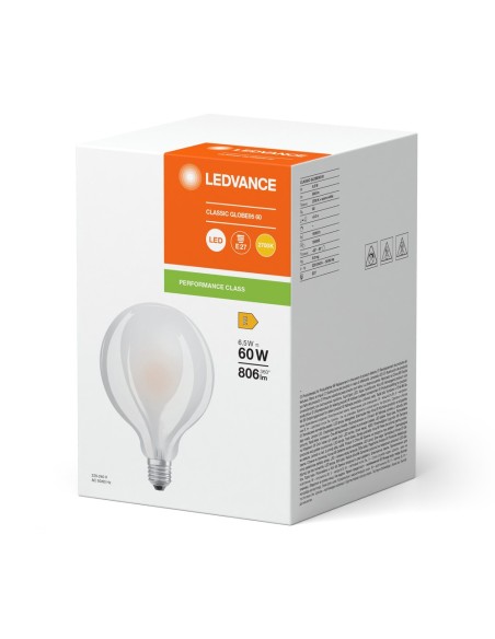 LEDVANCE - 4099854062384 - LED CLASSIC LEDVANCE PFM CLG60 D95 Dépolie E27 6,5W 827 806lm