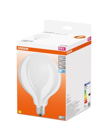 OSRAM - 4058075601901 - Globe 125mm LED verre dépoli  17W=150 E27 froid