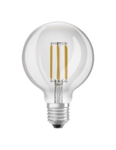 LEDVANCE - 4099854002908 - LED CLASSIC LEDVANCE Classe Energie A GLOBE95 Verre Claire E27 4W 840lm 3000K 2