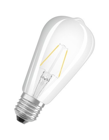 OSRAM - 4058075436763 - LED CLASSIC OSRAM Star ST64 Edison25 Verre Clair E27 2,5W 827 250lm