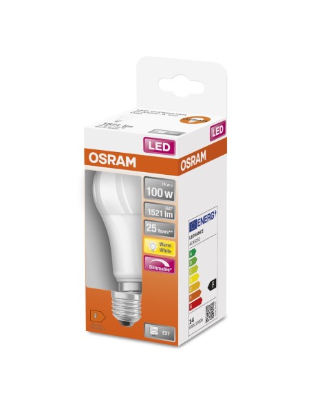 OSRAM - 4058075433823 - LED SUPERSTAR CL A  FR 100 dim  13W/827 E27