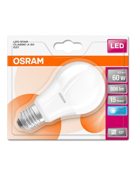 OSRAM - 4052899149281 - BLI1 LED STAR STD 8,5W=60 DEP E27 FRD