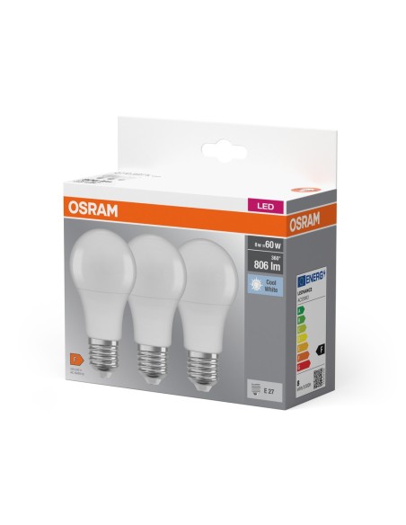 OSRAM - 4058075127531 - BTE3 LED Std dép 8,5W=60W E27 fr   OSRAM